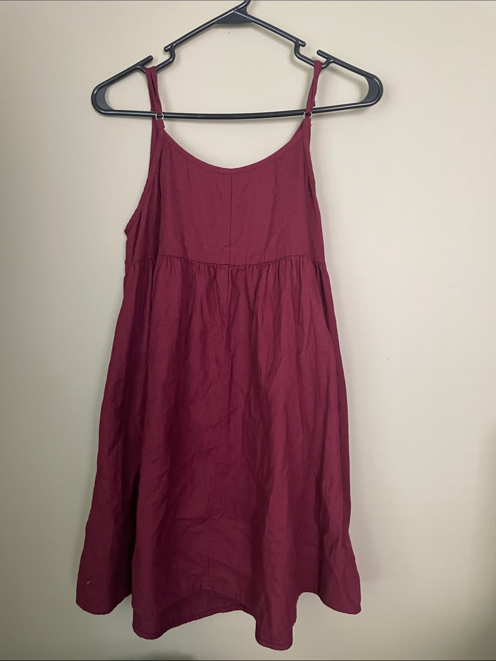 wild fable Burgundy Midi Sundress with Adjustable Straps - Picture 4 of 5